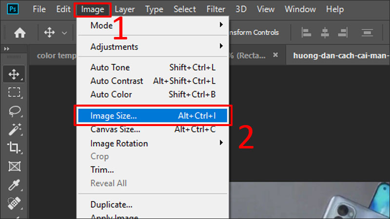 V&agrave;o Image Size
